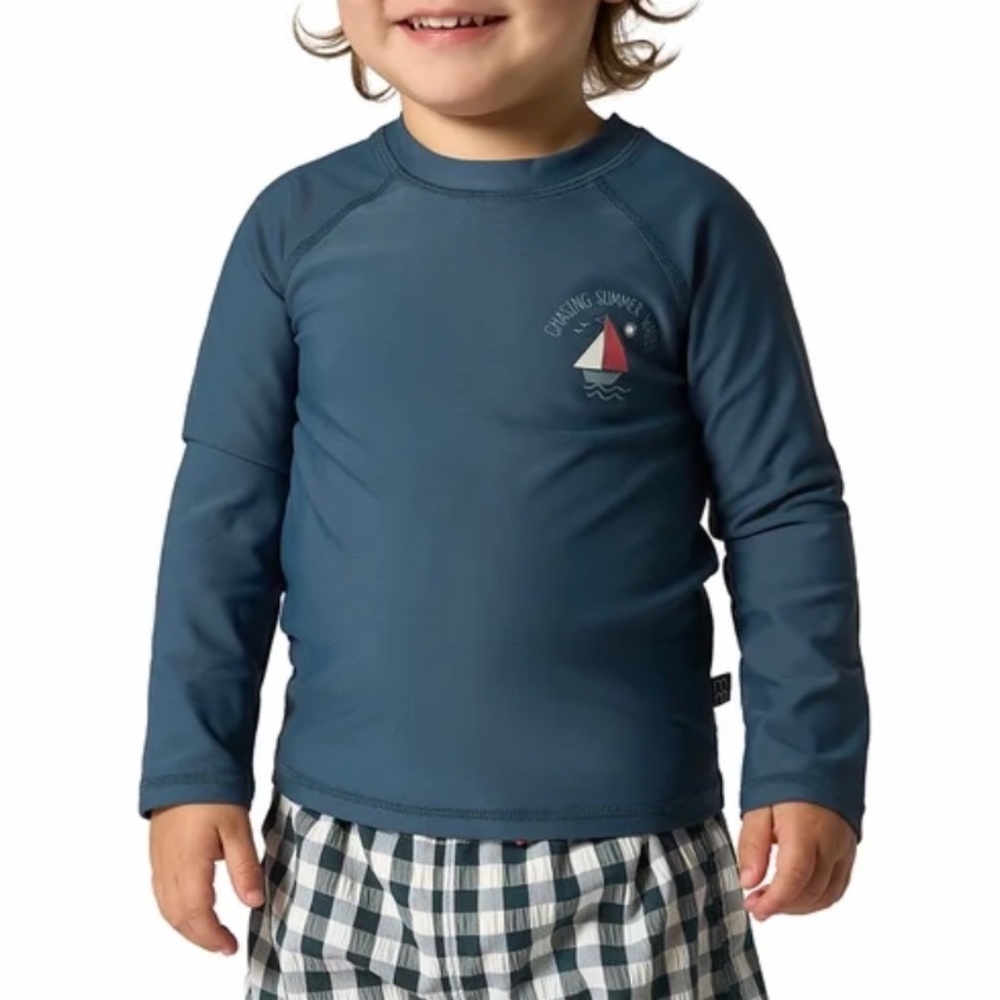 Gerber Toddler Long Sleeve Rash Guard & 2pc Short Set, 0-3months